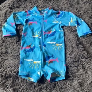 Hanna Andersson Mermaid Baby Recycled Rash Guard Suit